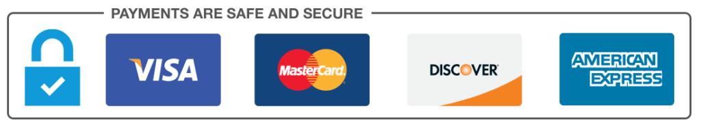 Payments are safe and secure